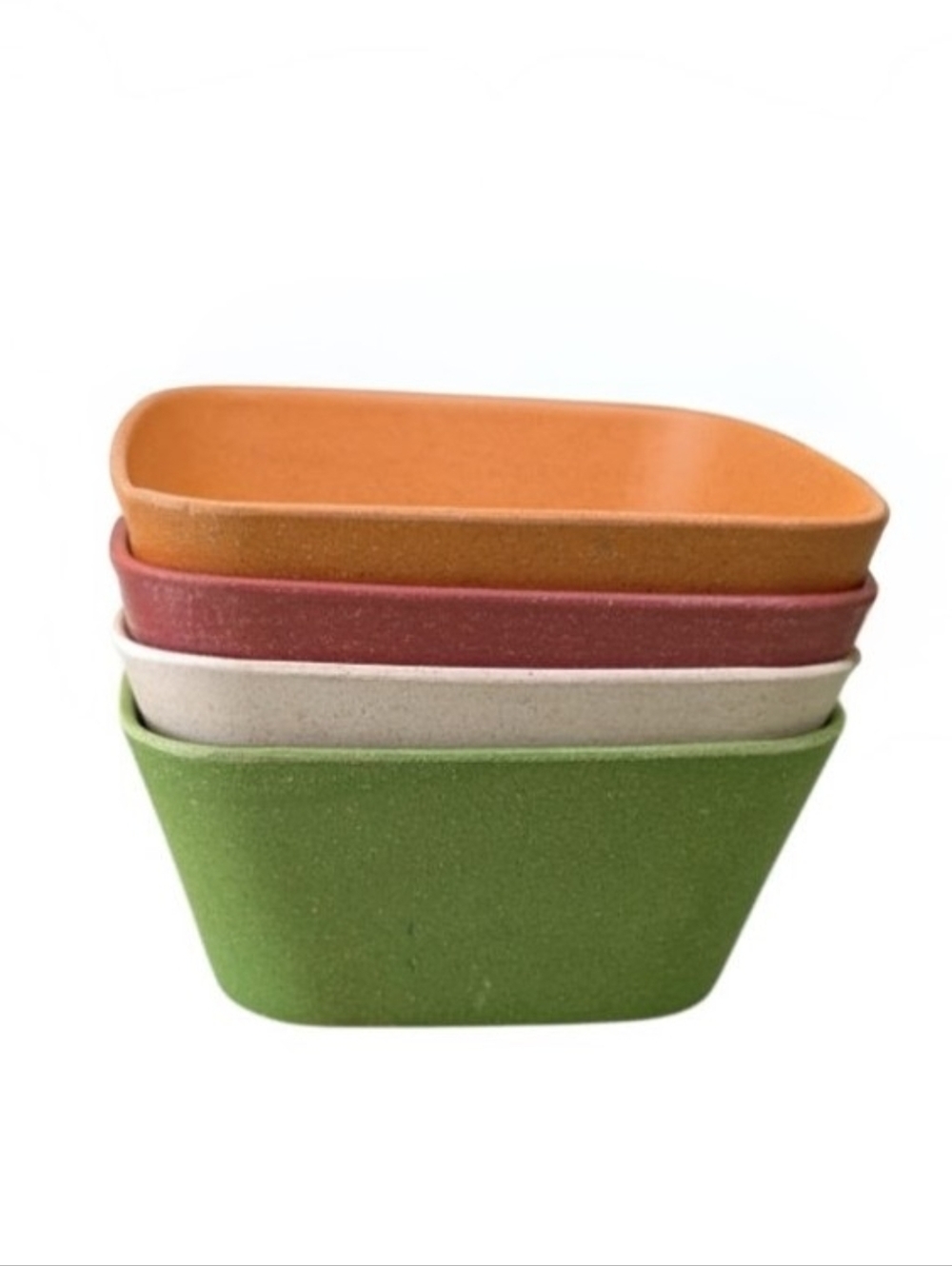 🏠 New Eco-Friendly Square Bamboo Fiber Bowls